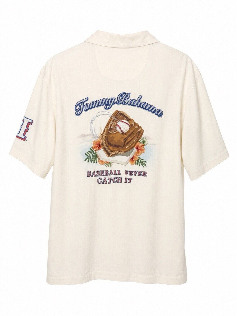 Tommy Bahama 100% Silk MLB Texas Rangers World Series Camp Shirt